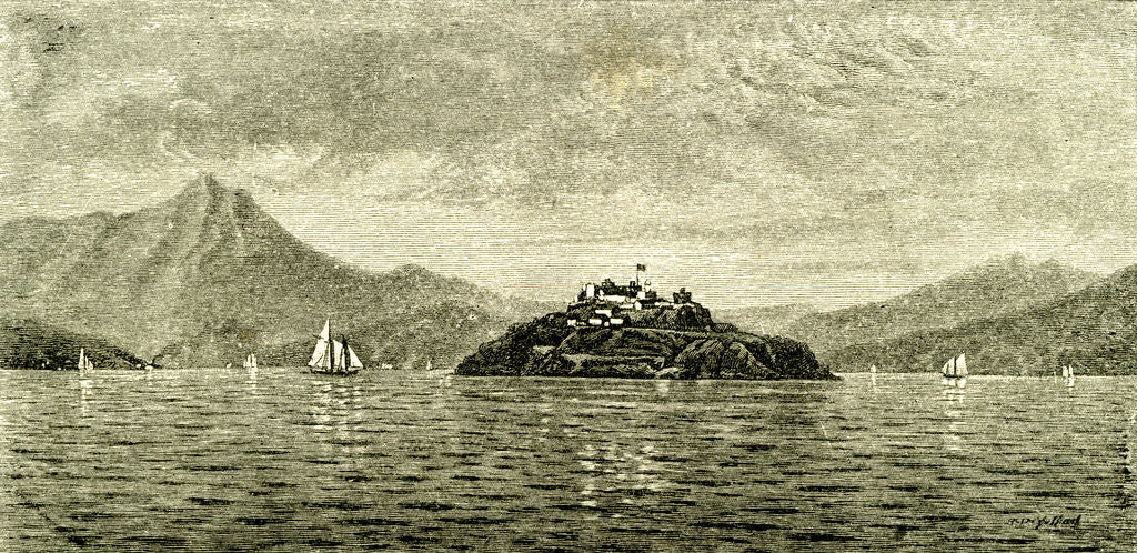 Detail of San Francisco Bay and Alcatraz Island 1891 USA by Anonymous