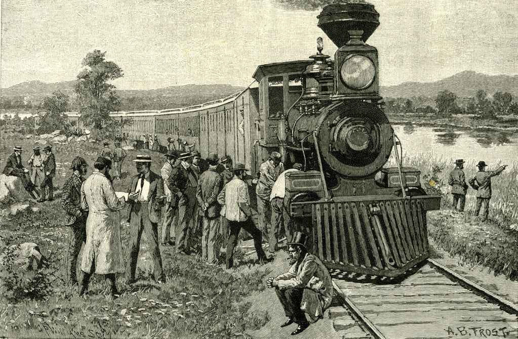 Detail of From Portland to the Yellowstone Park. A Breakdown on the Line 1891 USA by Anonymous
