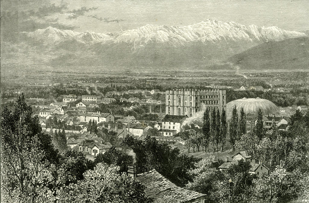 Detail of Salt Lake City 1891 USA by Anonymous
