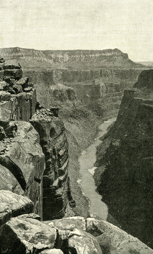 Detail of The Grand Canon of the Colorado 1891 USA by Anonymous