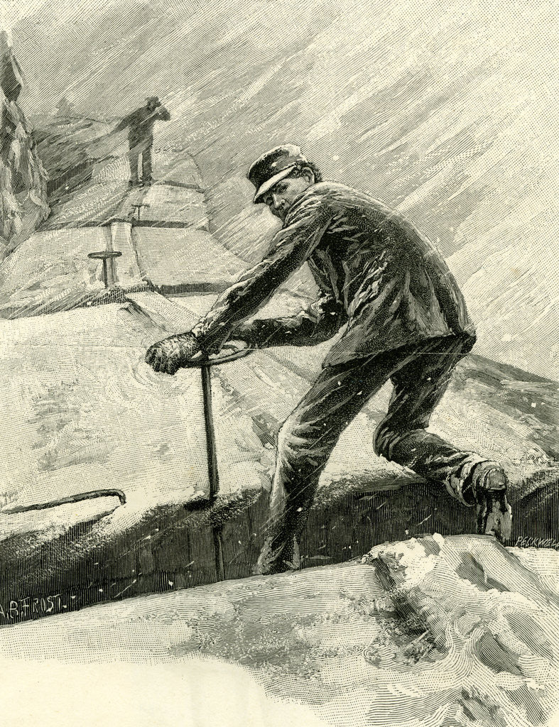 Detail of Hard Times on a Freight Train USA 1891 by Anonymous
