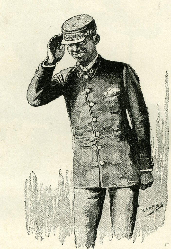Detail of A Pullman Car Porter USA 1891 by Anonymous