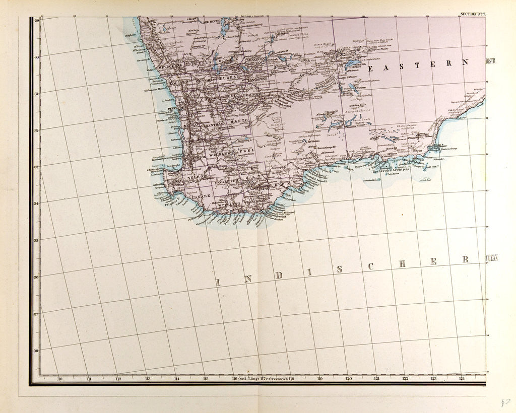 Detail of Australia Map by Anonymous
