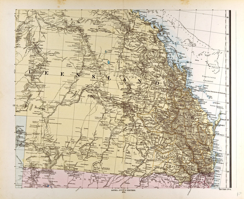 Detail of Australia Map by Anonymous