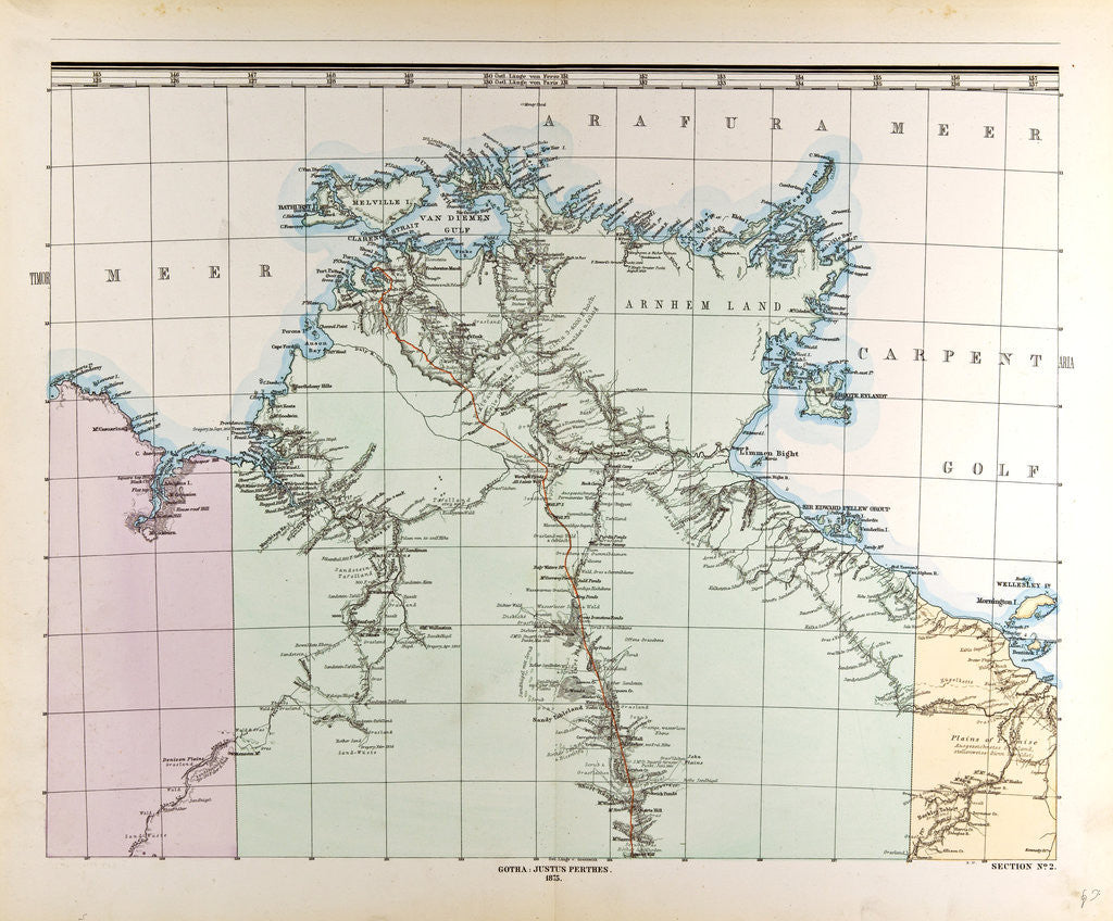 Detail of Australia Map by Anonymous