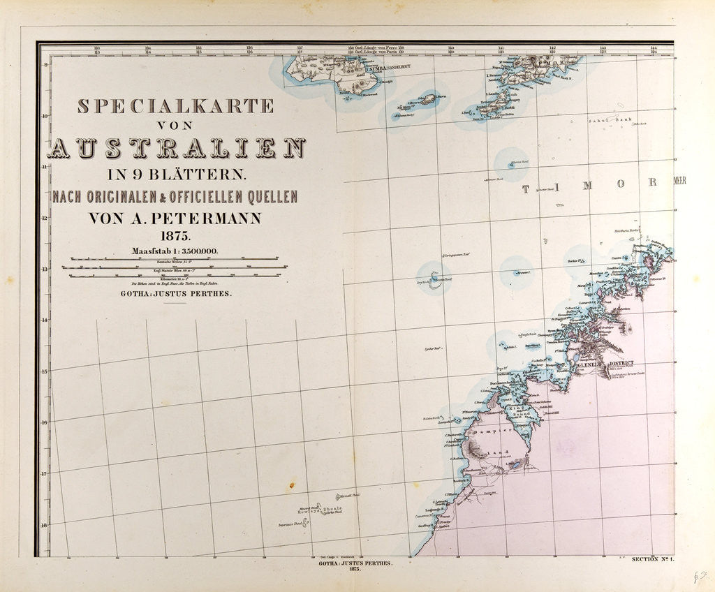 Detail of Australia Map by Anonymous