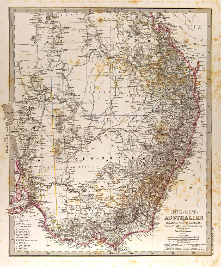 Detail of Australia Map by Anonymous