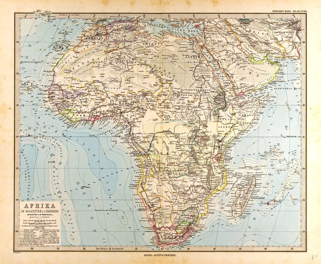 Detail of Africa Map by Anonymous