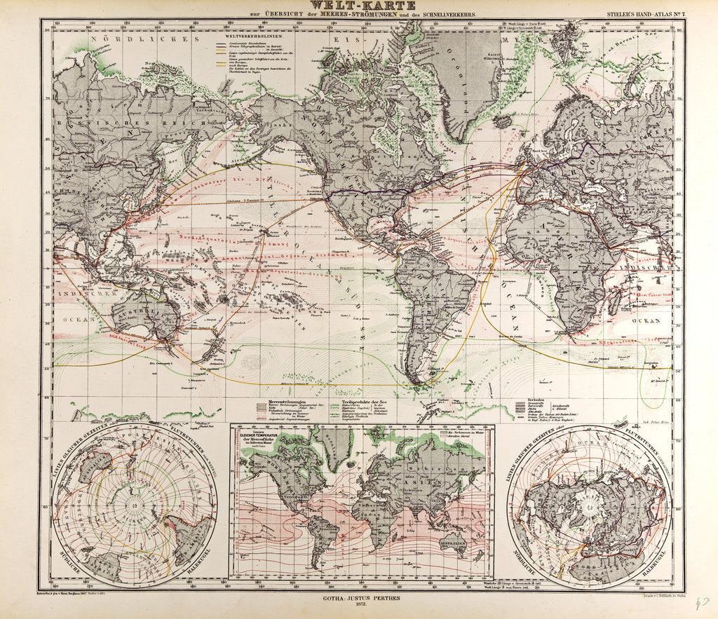 Detail of World Map by Anonymous