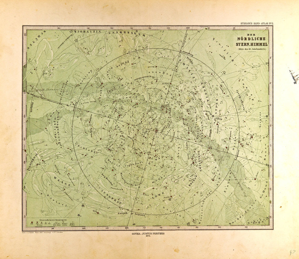Detail of Northern Star SkyAtlas by Anonymous