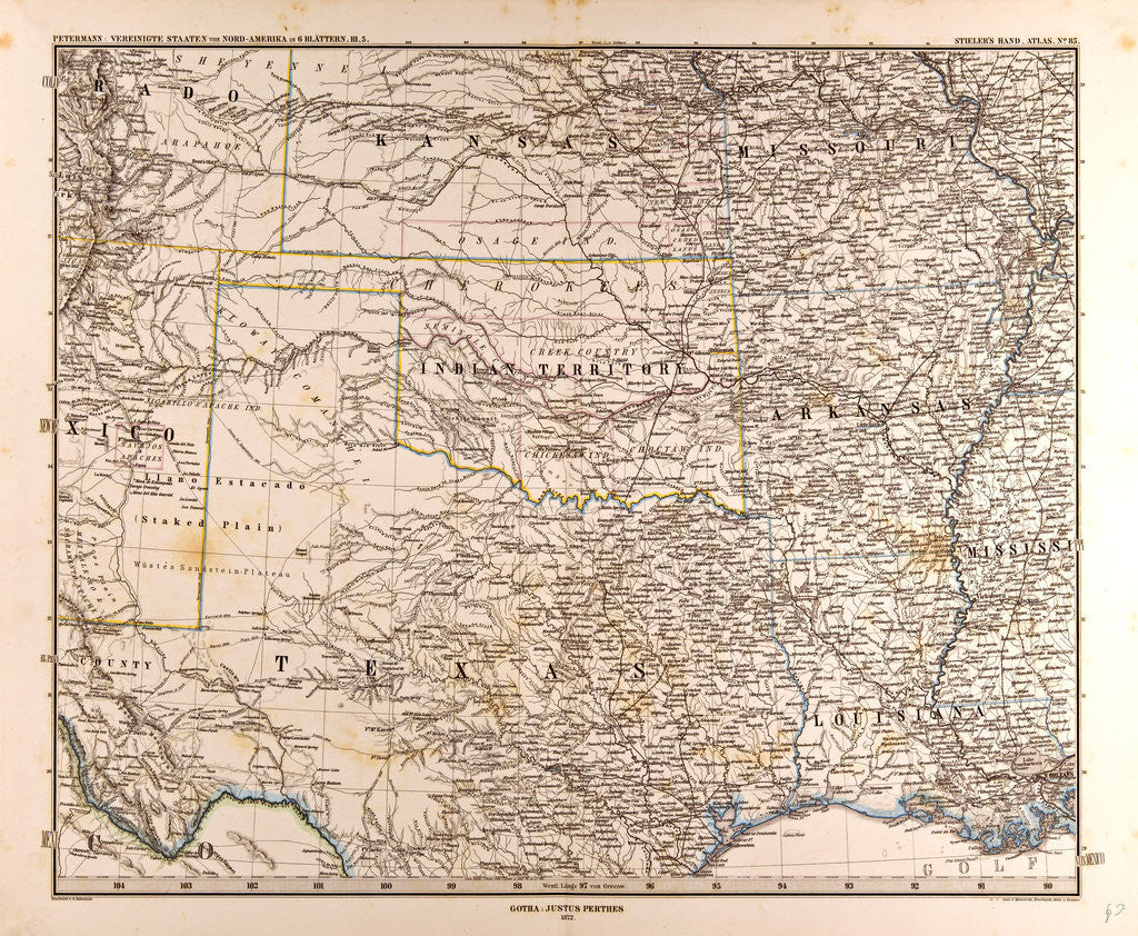 Detail of U.S.A. MapAtlas by Anonymous