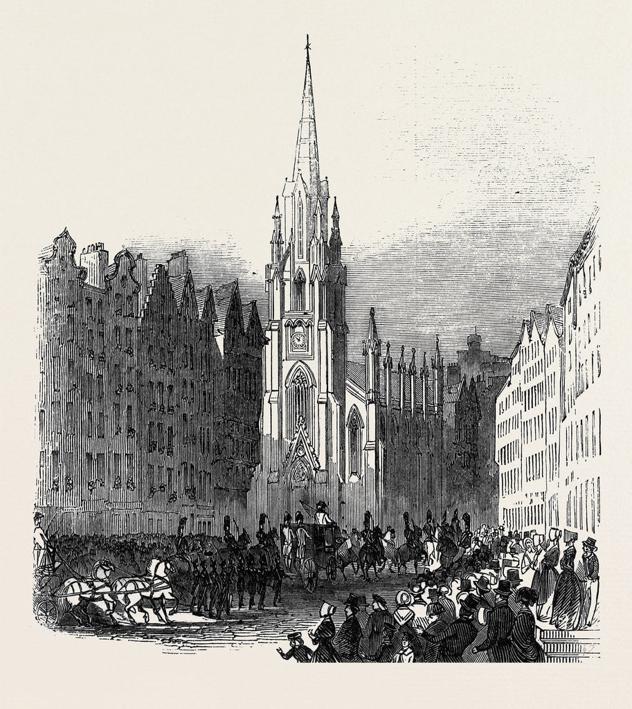 Detail of The Lord High Commissioner Entering the New Assembly Hall by Anonymous