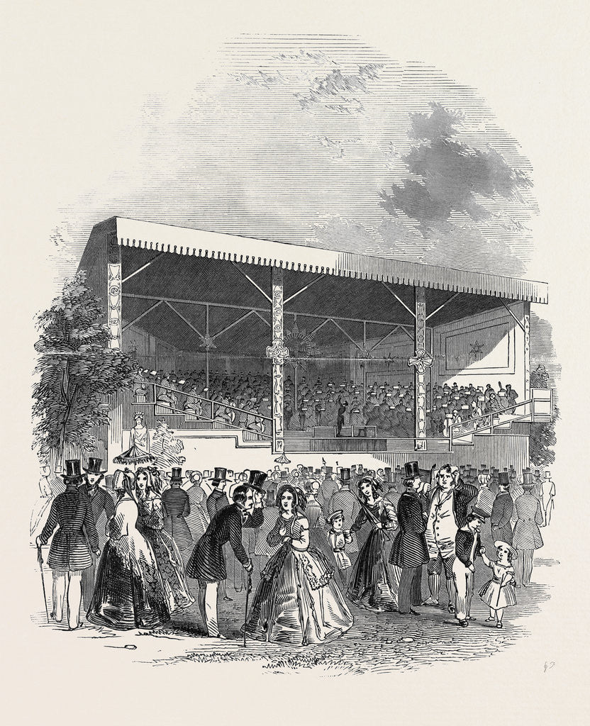 Detail of The Concert Monstre, at the Surrey Zoological Gardens, 1845 by Anonymous