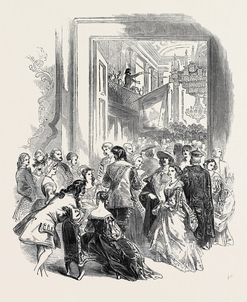 Detail of Sketch from the Grand Polish Ball, at Willis's Room, King-Street, St. James's, London, Great Britain by Anonymous
