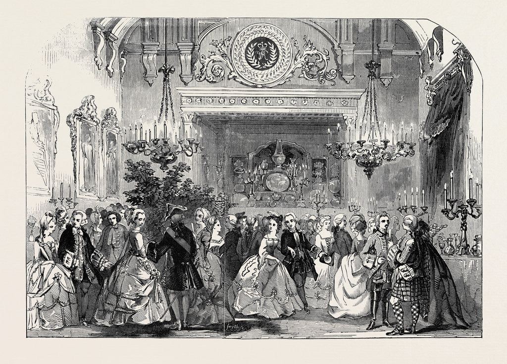 Detail of Her Majesty's Costume Ball, the Supper in the Great Dining Room by Anonymous