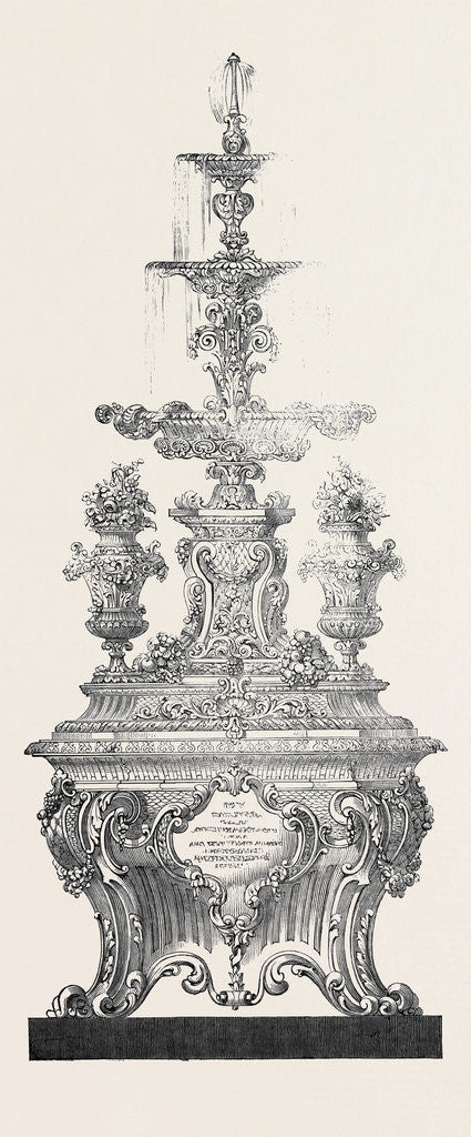 Detail of Splendid Silver Fountain, for the Pasha of Egypt, Mohammed Ali by Anonymous