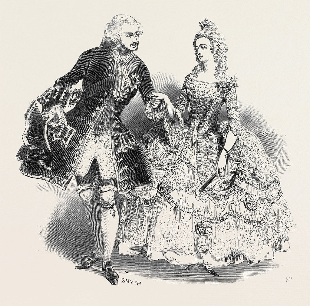 Detail of Costumes of Her Majesty and H.R.H. Prince Albert by Anonymous