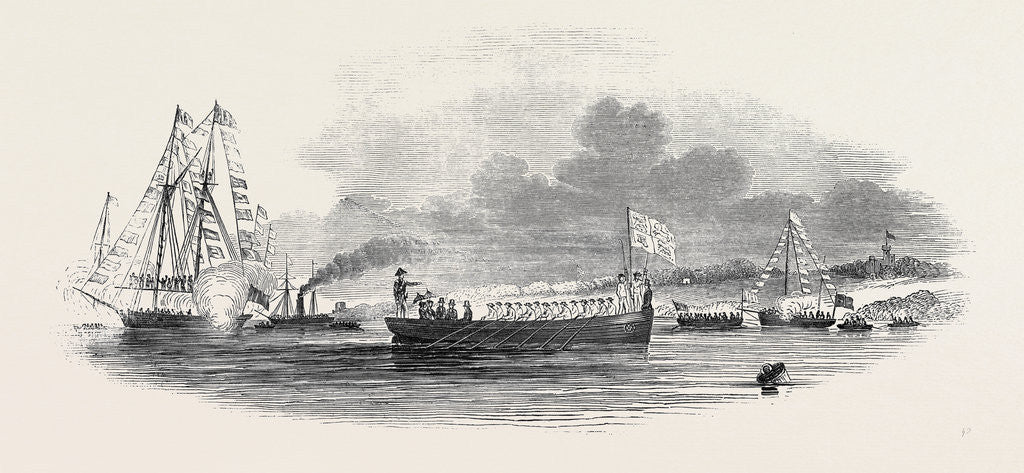 Detail of Her Majesty Landing at the Isle of Wight by Anonymous