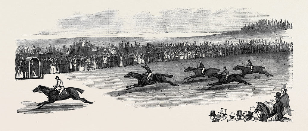 Detail of The 2000 Guinea Race, Newmarket by Anonymous