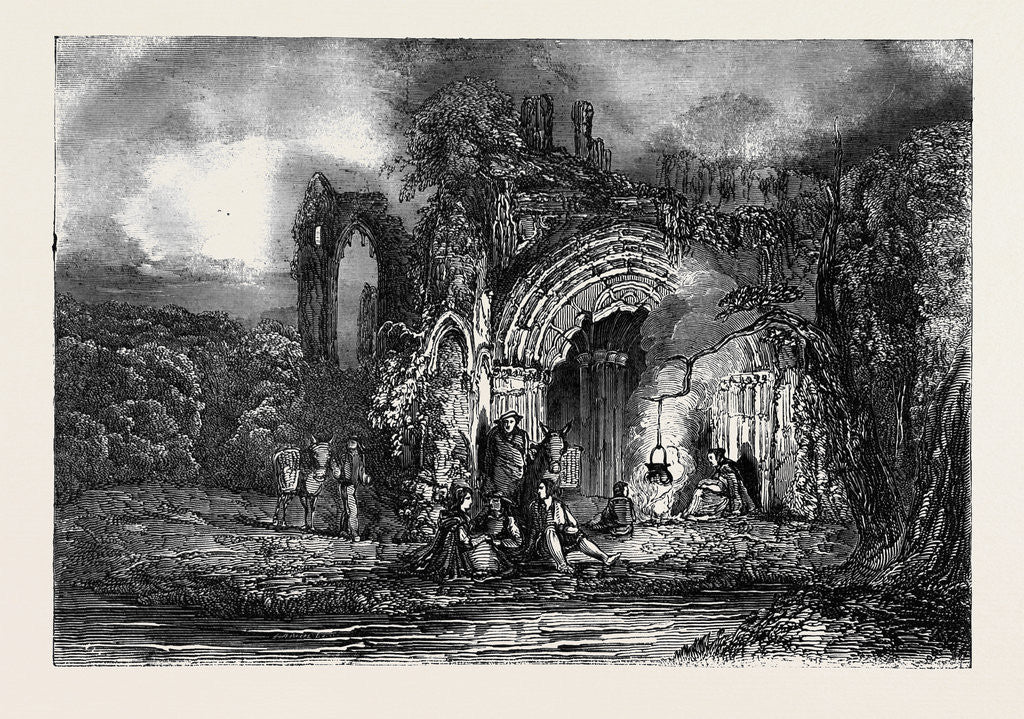 Detail of The Gipsy's Home by Anonymous
