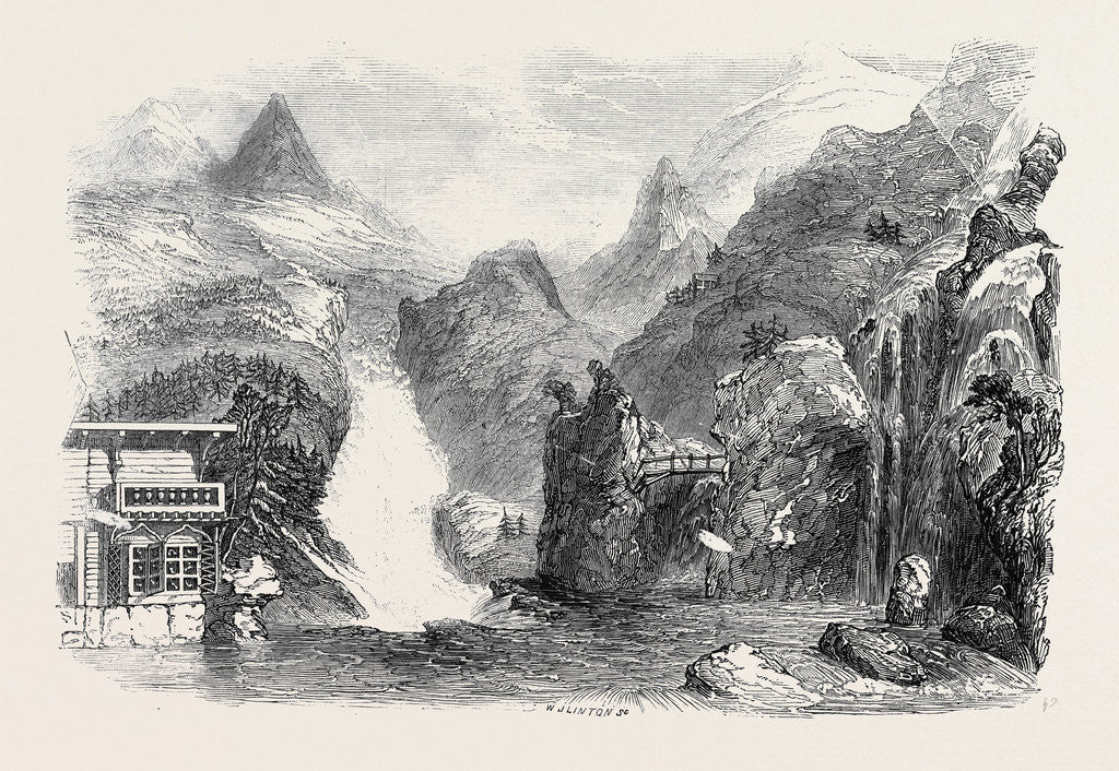 Detail of The Colosseum: The Chalet, Mer De Glace, Mont Blanc, &C by Anonymous