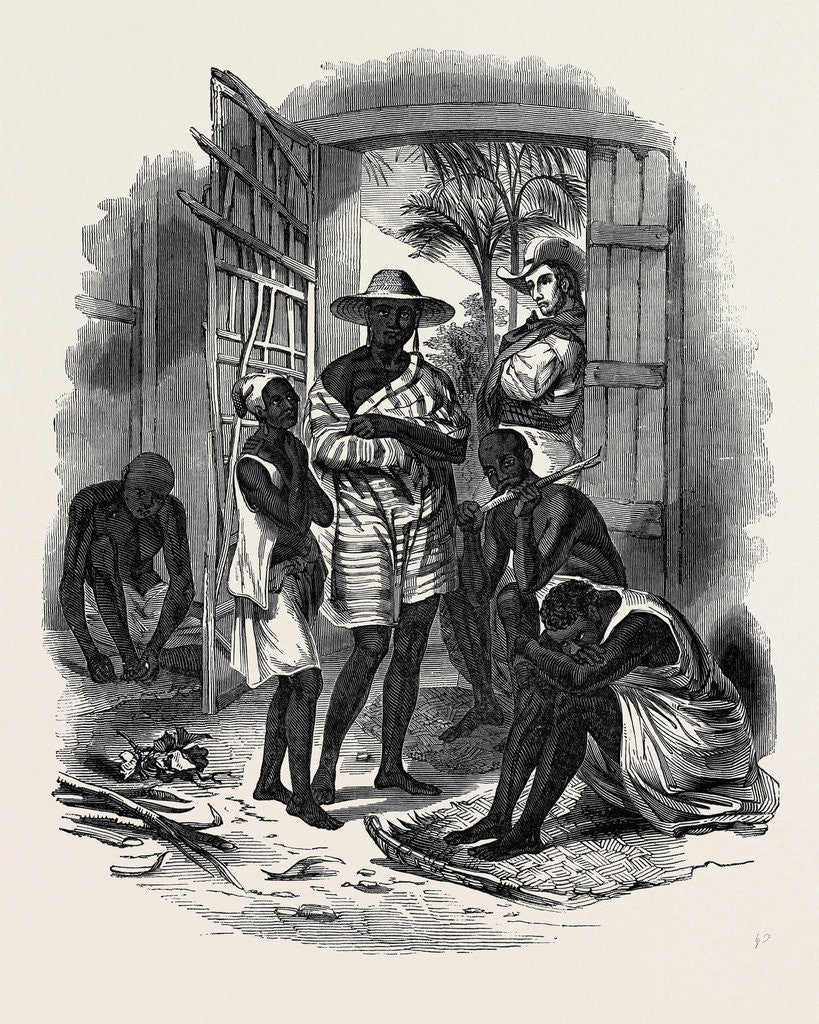 Detail of Halt of Brazilian Slaves by Anonymous