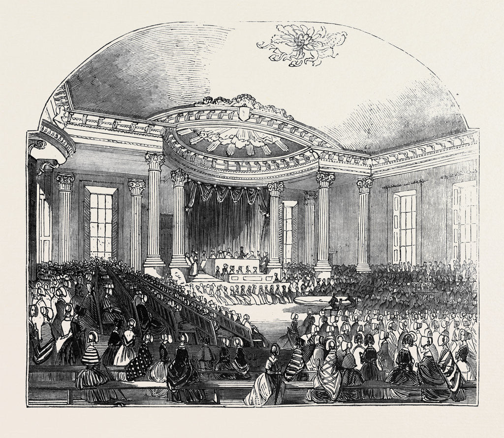 Detail of Great Meeting of the Ladies' Industry Association, New York by Anonymous