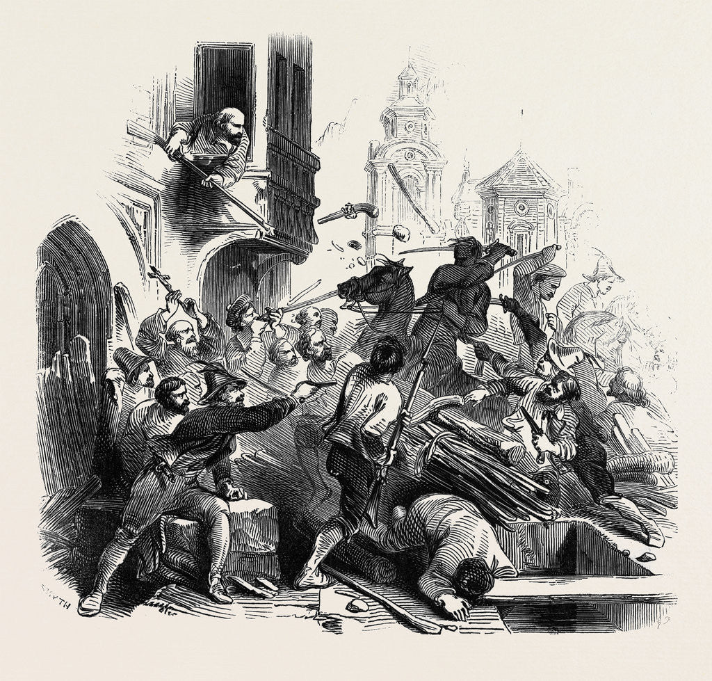 Detail of Conflict at Lucerne by Anonymous