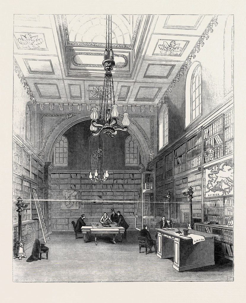 Detail of Library of the House of Lords by Anonymous