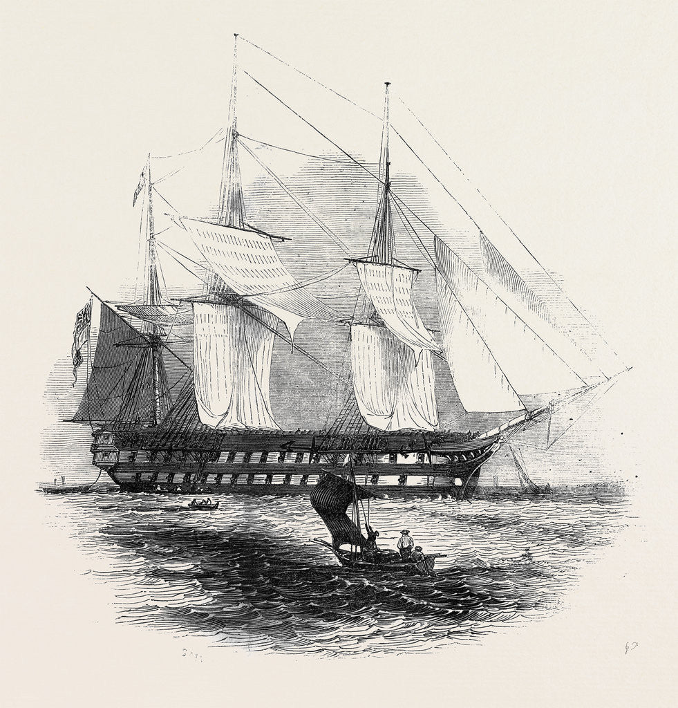 Detail of H.M.S. Collingwood. by Anonymous
