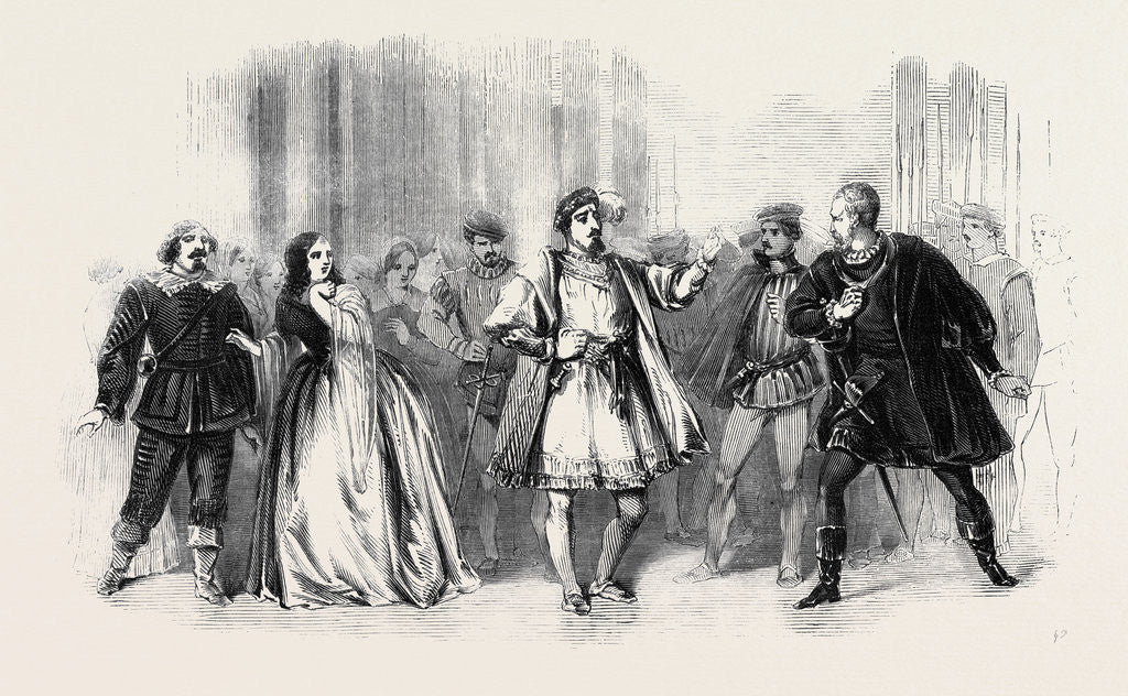 Detail of Scene from the Opera of Ernani, at Her Majesty's Theatre. by Anonymous