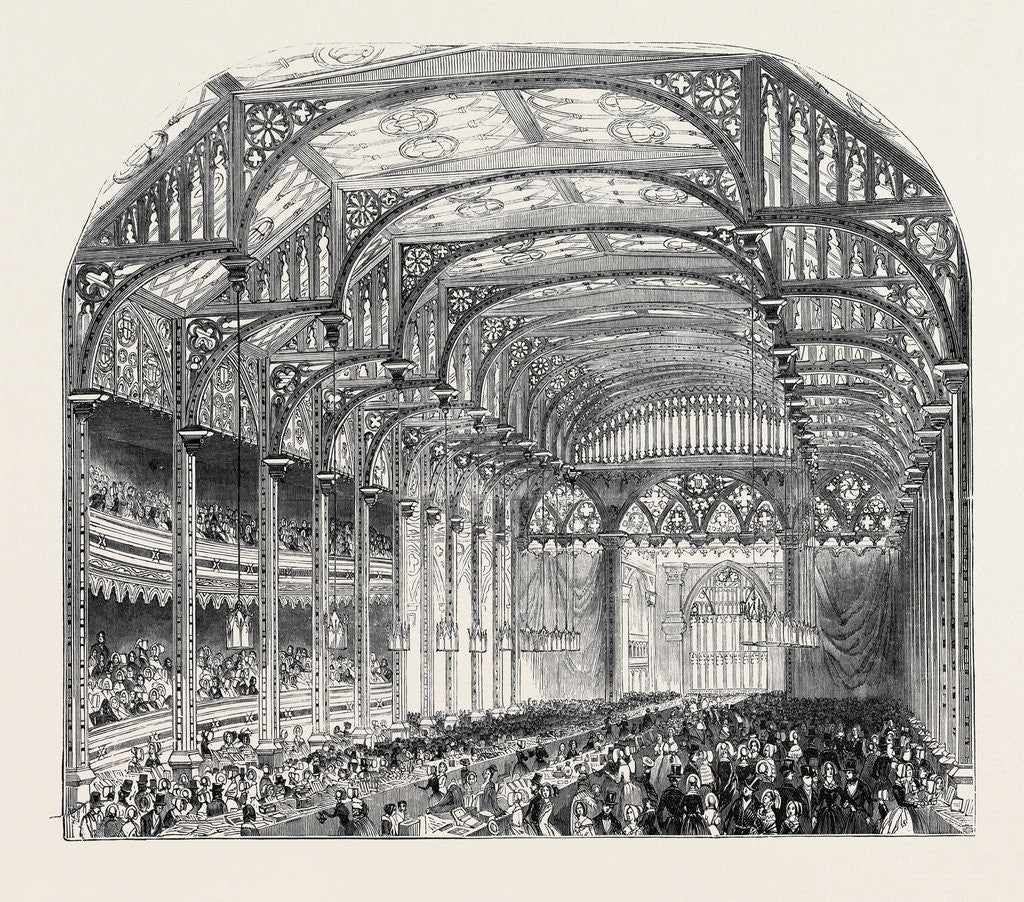 Detail of Free Trade Bazaar, at Covent Garden Theatre. by Anonymous