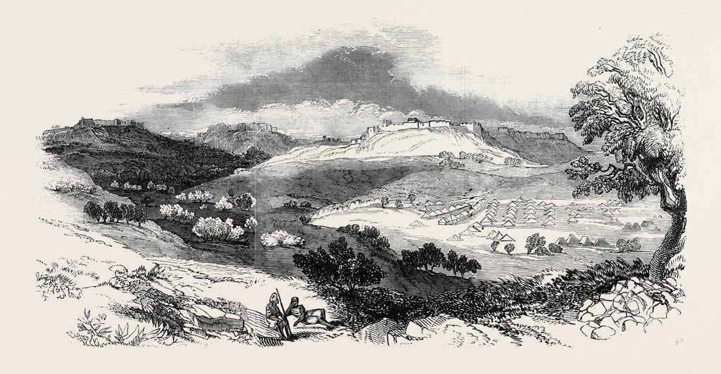 Detail of The War in Kolapore, Hill Forts of Powanghur and Punalla. by Anonymous