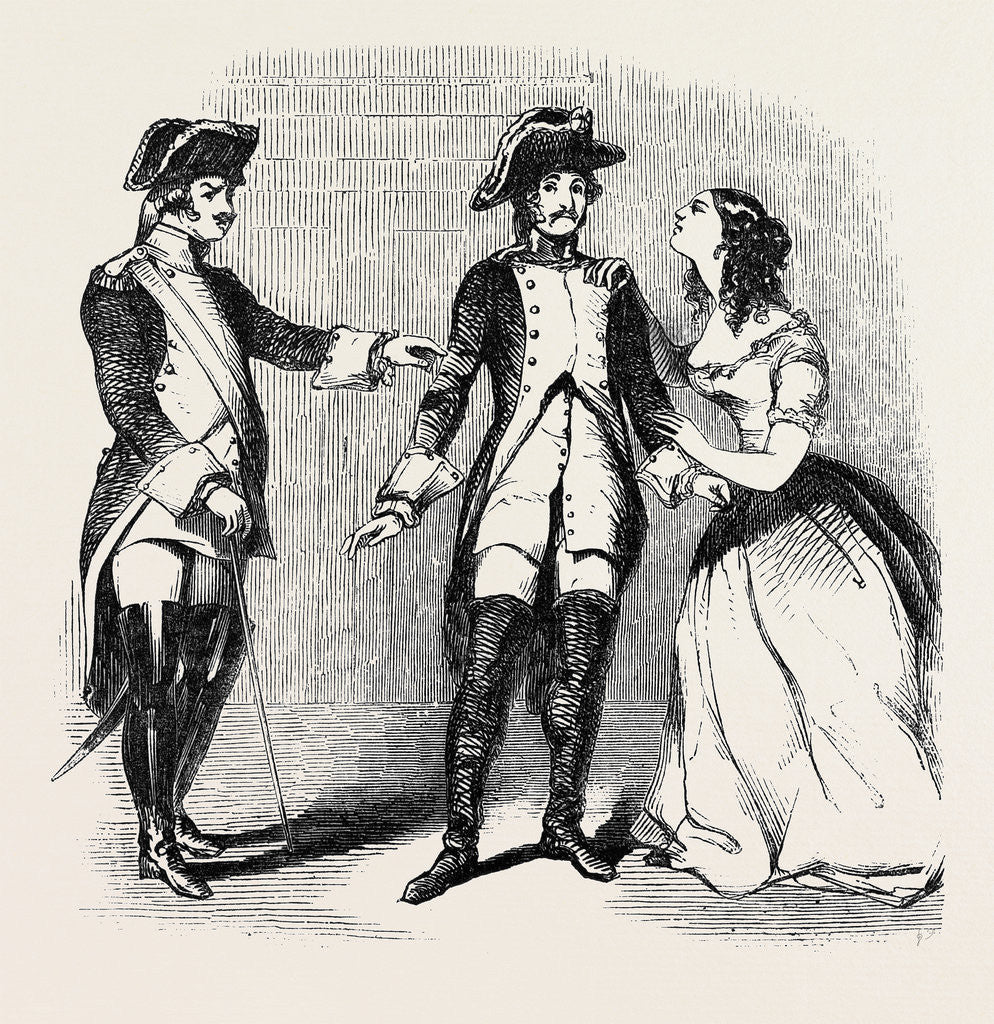 Detail of Scene from the Brigadier, at the Princess' Theatre. by Anonymous