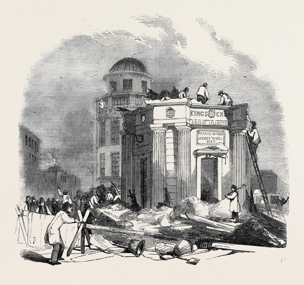 Detail of Removal of King's Cross, London by Anonymous