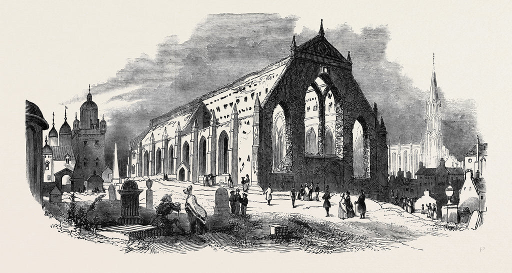Detail of Ruins of Greyfriars Church, Edinburgh. by Anonymous
