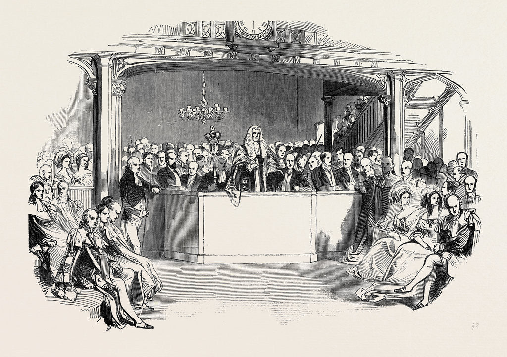 Detail of The House of Commons Before Her Majesty, at the Bar of the Peers by Anonymous