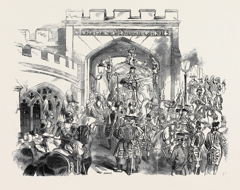 Detail of Her Majesty Leaving the House of Lords. by Anonymous