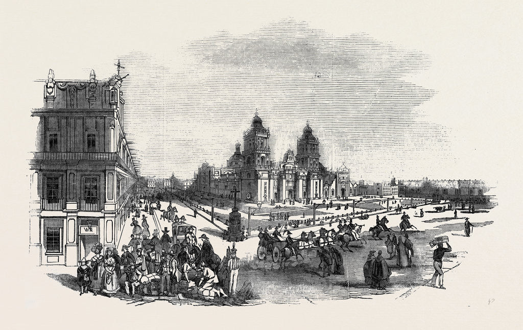 Detail of The Great Square, Mexico by Anonymous