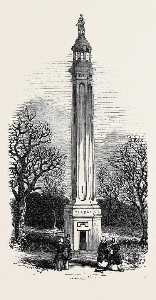 Detail of Lord Cobham's Pillar, at Stowe by Anonymous