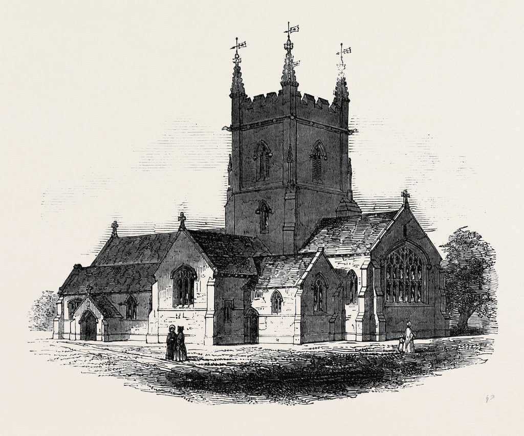Detail of New Church at Surbiton, Kingston-on-Railway by Anonymous