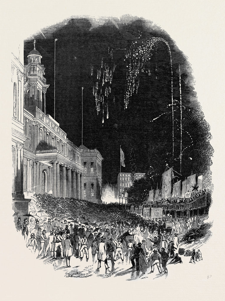Detail of Great Democratic Mass Meeting in the Park, at New York by Anonymous