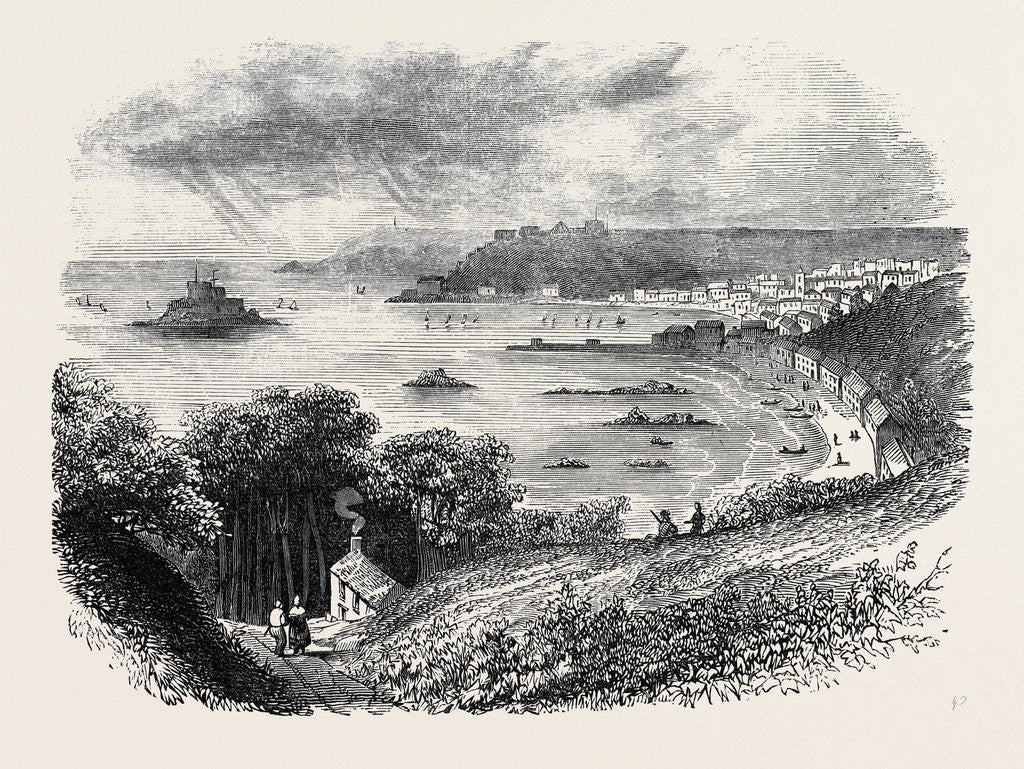 Detail of Jersey, Mount Orgeuil. by Anonymous