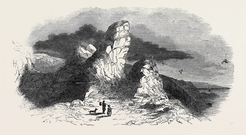 Detail of Serk, the Coupee Rock. by Anonymous