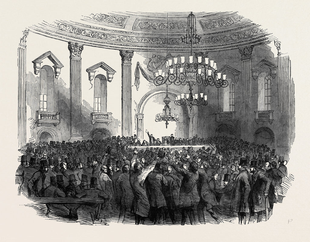 Detail of Great Frotection Meeting in the Rotundo, Dublin by Anonymous