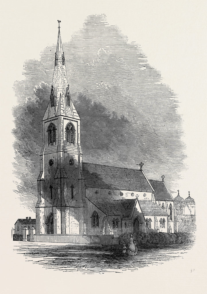 Detail of Church of St. John the Evangelist, Penge Common by Anonymous