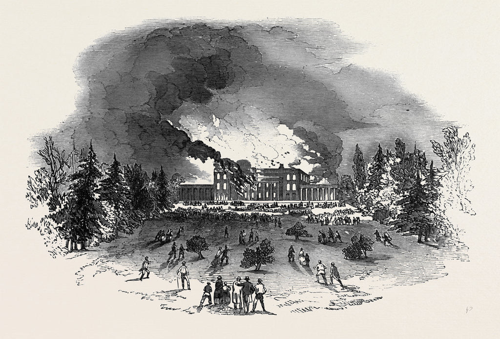 Detail of Destruction of Caversham Park House by Fire by Anonymous