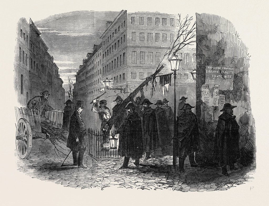 Detail of Tree of Liberty, Cut Down in Paris by Anonymous