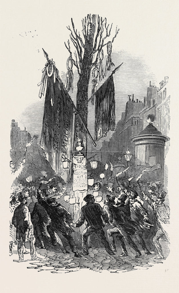 Detail of Tree of Liberty, on the Boulevard St. Martin, at Paris by Anonymous