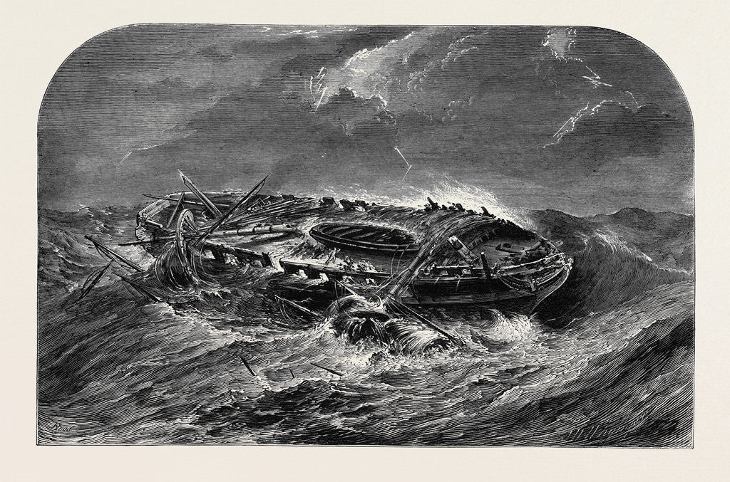 Detail of Wreck of an Indiaman. From a Picture by Mr. Daniel by Anonymous